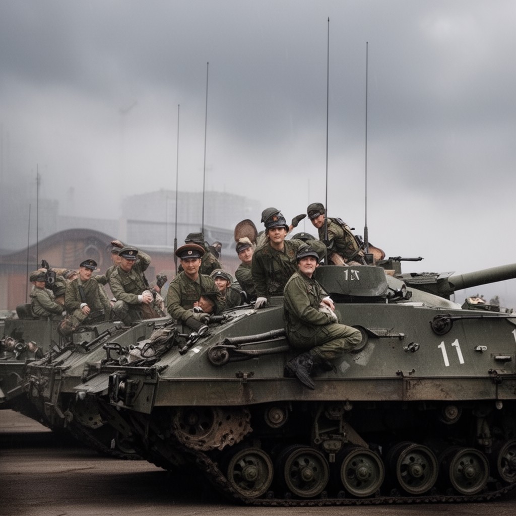 AI-generated illustration of Nationale Volksarmee