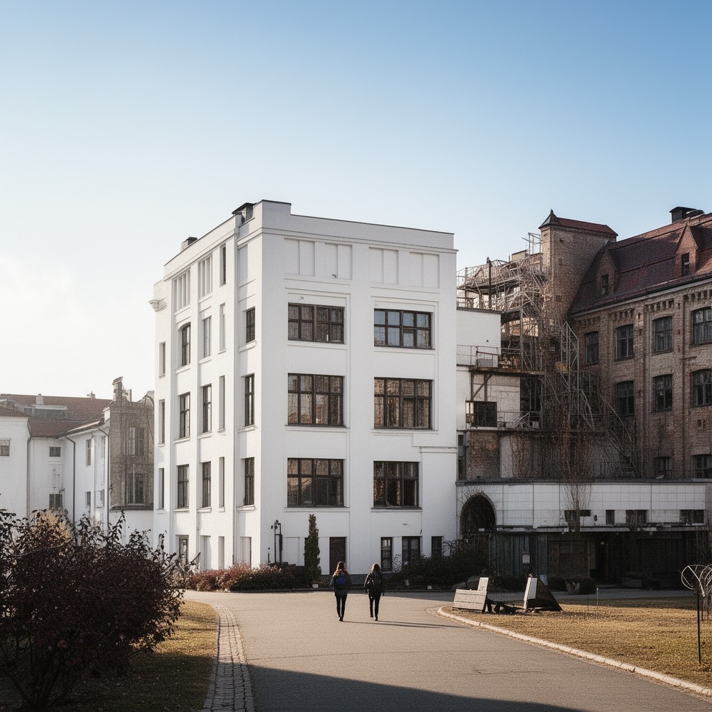 AI-generated illustration of White Factory