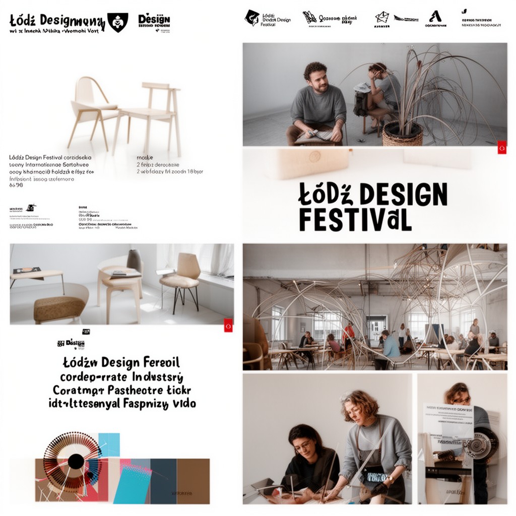 AI-generated illustration of Łódź Design Festival