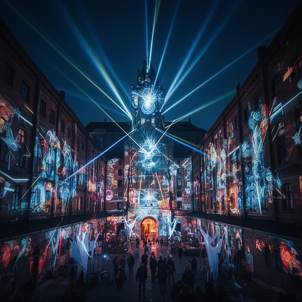 AI-generated illustration of Light Move Festival