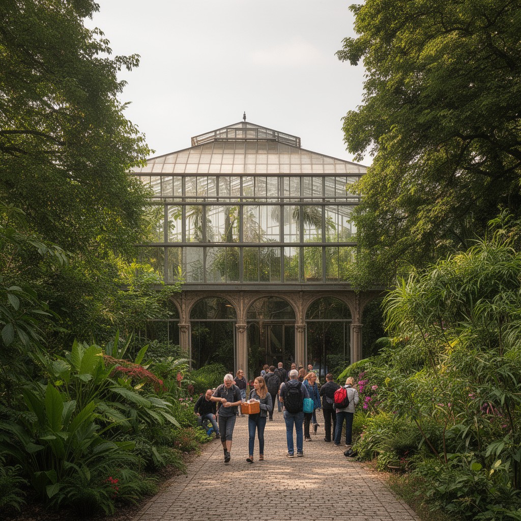 AI-generated illustration of Berlin Botanical Garden
