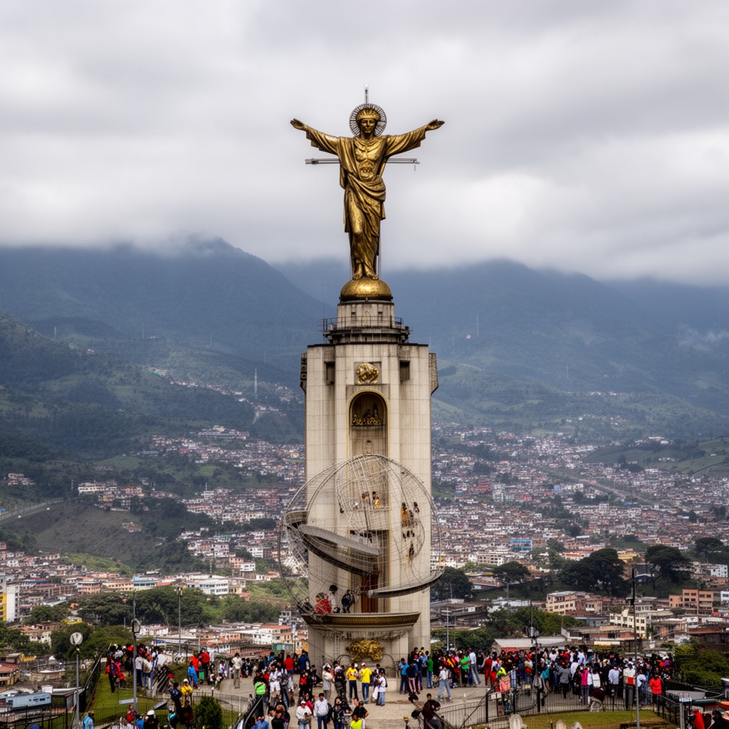 AI-generated illustration of Monument to the Divine Savior of the World