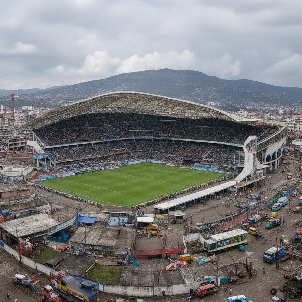 AI-generated illustration of Estadio Cuscatlán