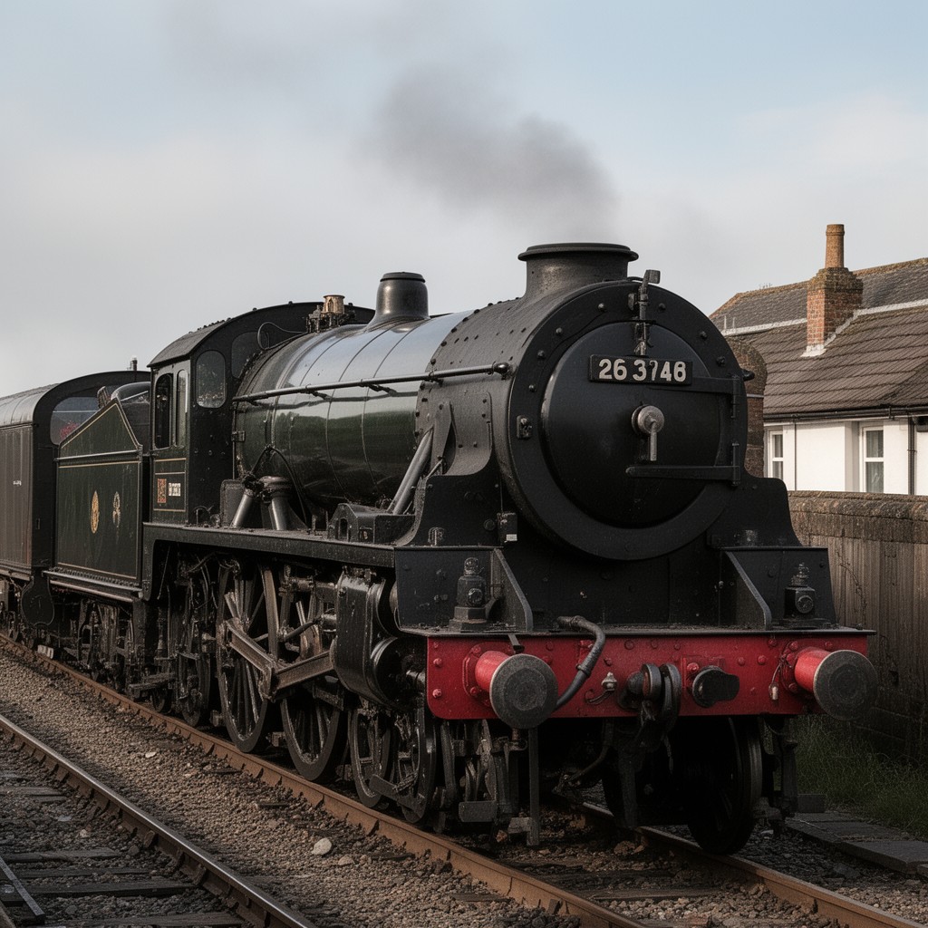 AI-generated illustration of LMS Black Five