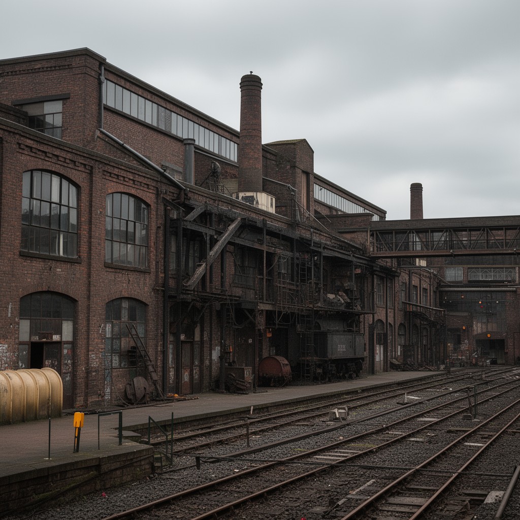 AI-generated illustration of St Rollox Works