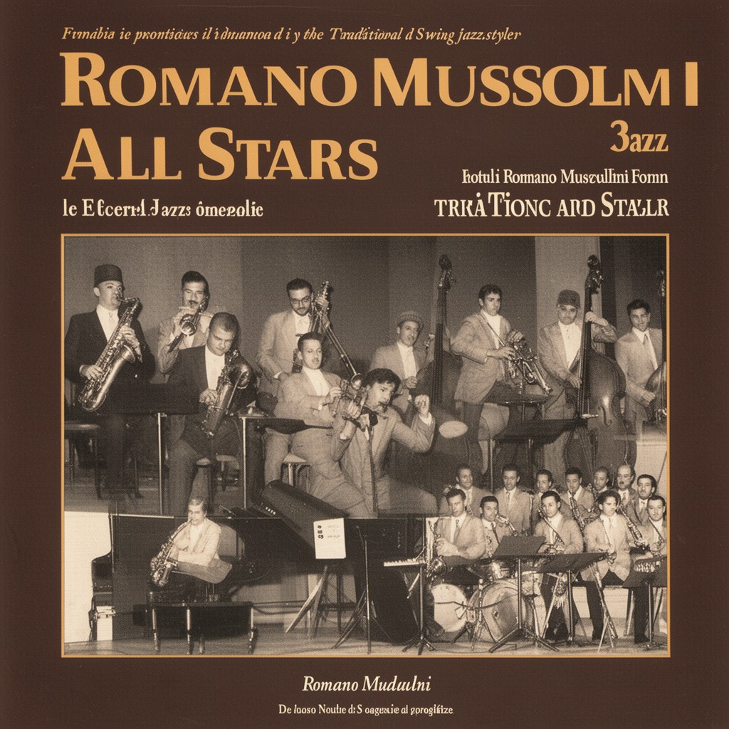 AI-generated illustration of Romano Mussolini All Stars