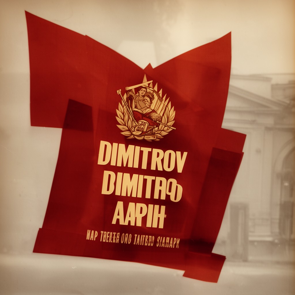 AI-generated illustration of Dimitrov Communist Youth Union