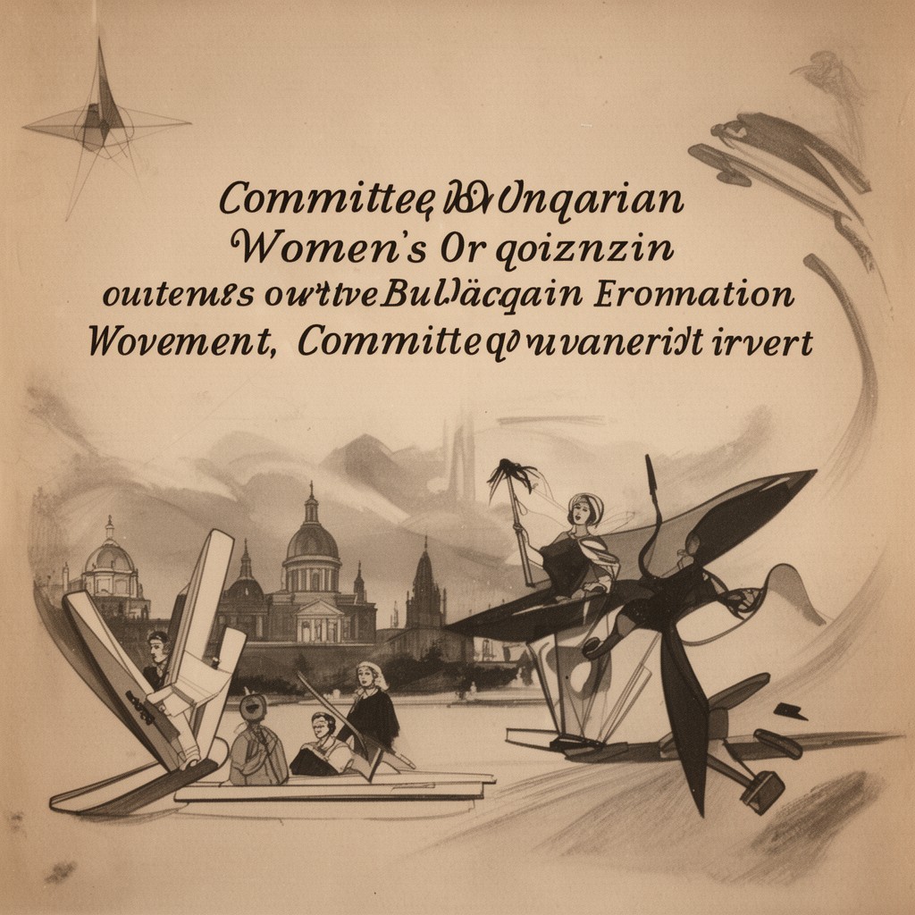 AI-generated illustration of Committee of the Bulgarian Women's Movement