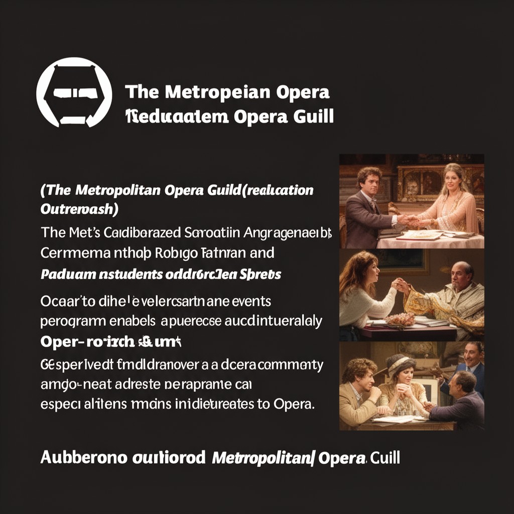 AI-generated illustration of Metropolitan Opera Guild (educational outreach)