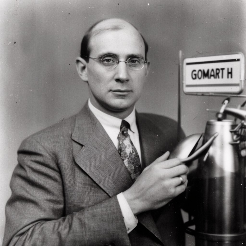 AI-generated illustration of Robert H. Goddard
