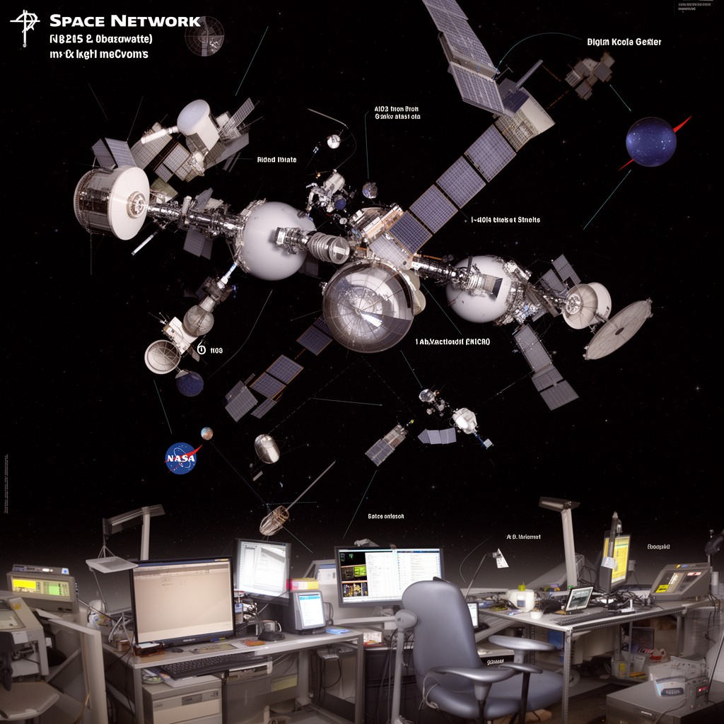 AI-generated illustration of Space Network
