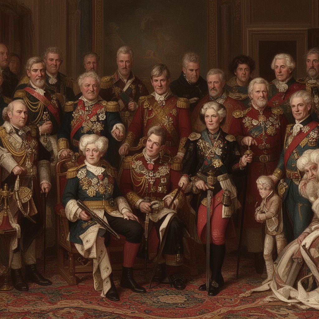 AI-generated illustration of Great Officers of State of the United Kingdom
