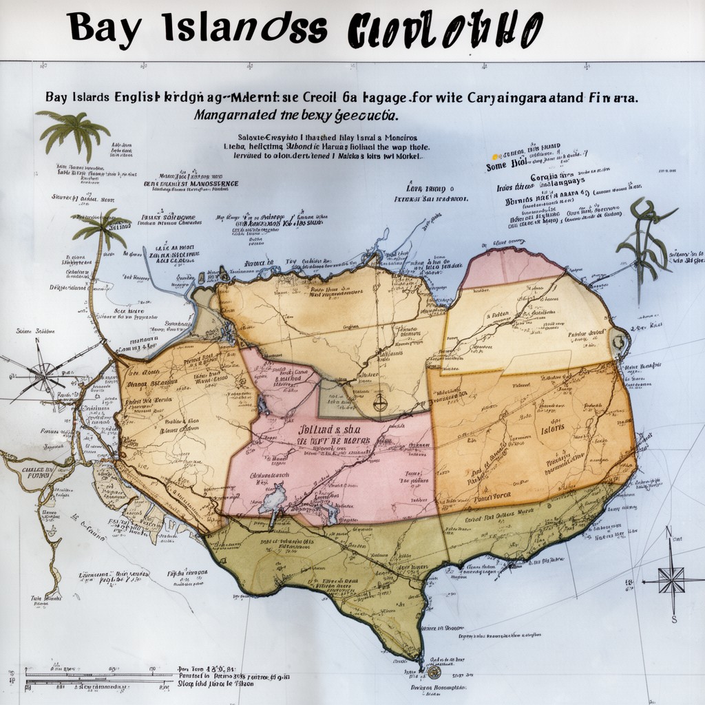 AI-generated illustration of Bay Islands English