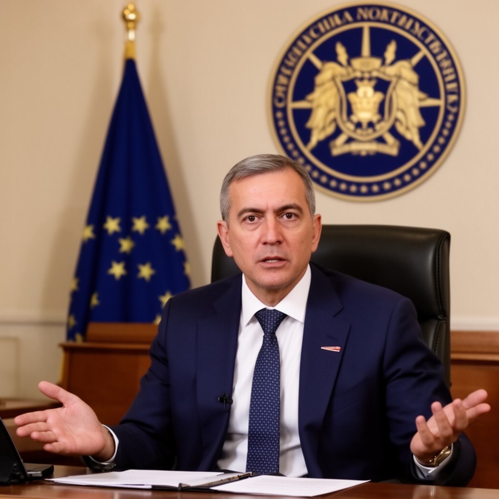 AI-generated illustration of President of North Macedonia