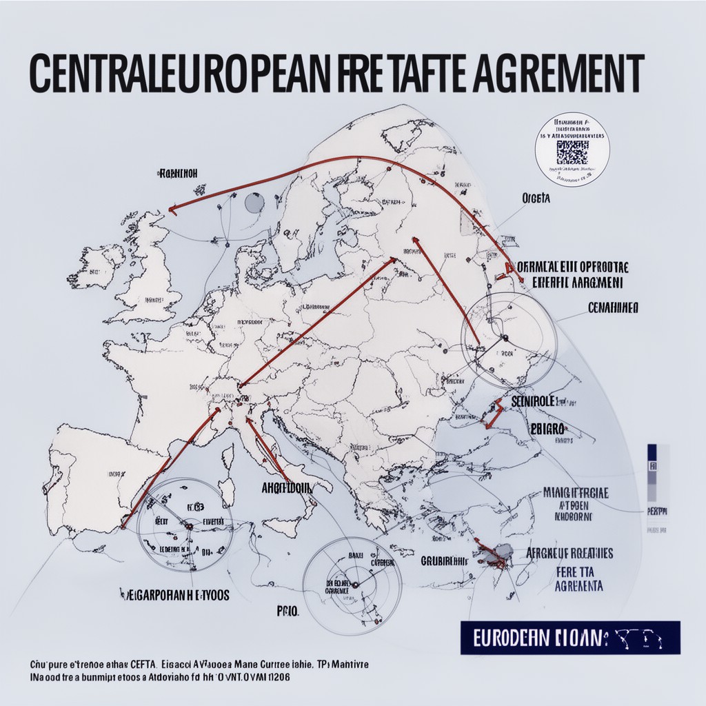 AI-generated illustration of Central European Free Trade Agreement