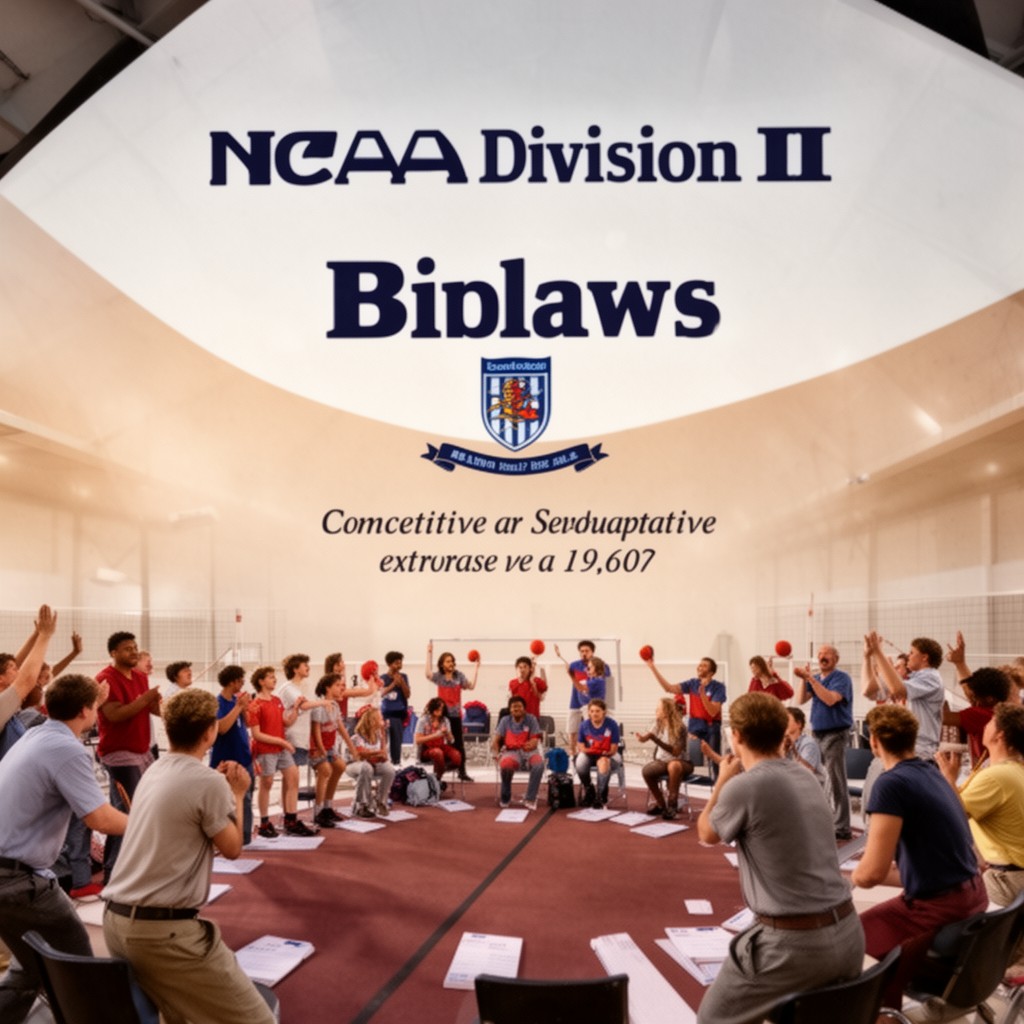 AI-generated illustration of NCAA Division II bylaws