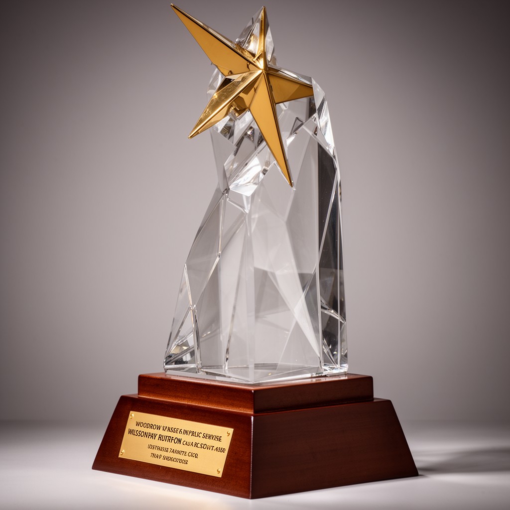 AI-generated illustration of Woodrow Wilson Award for Public Service
