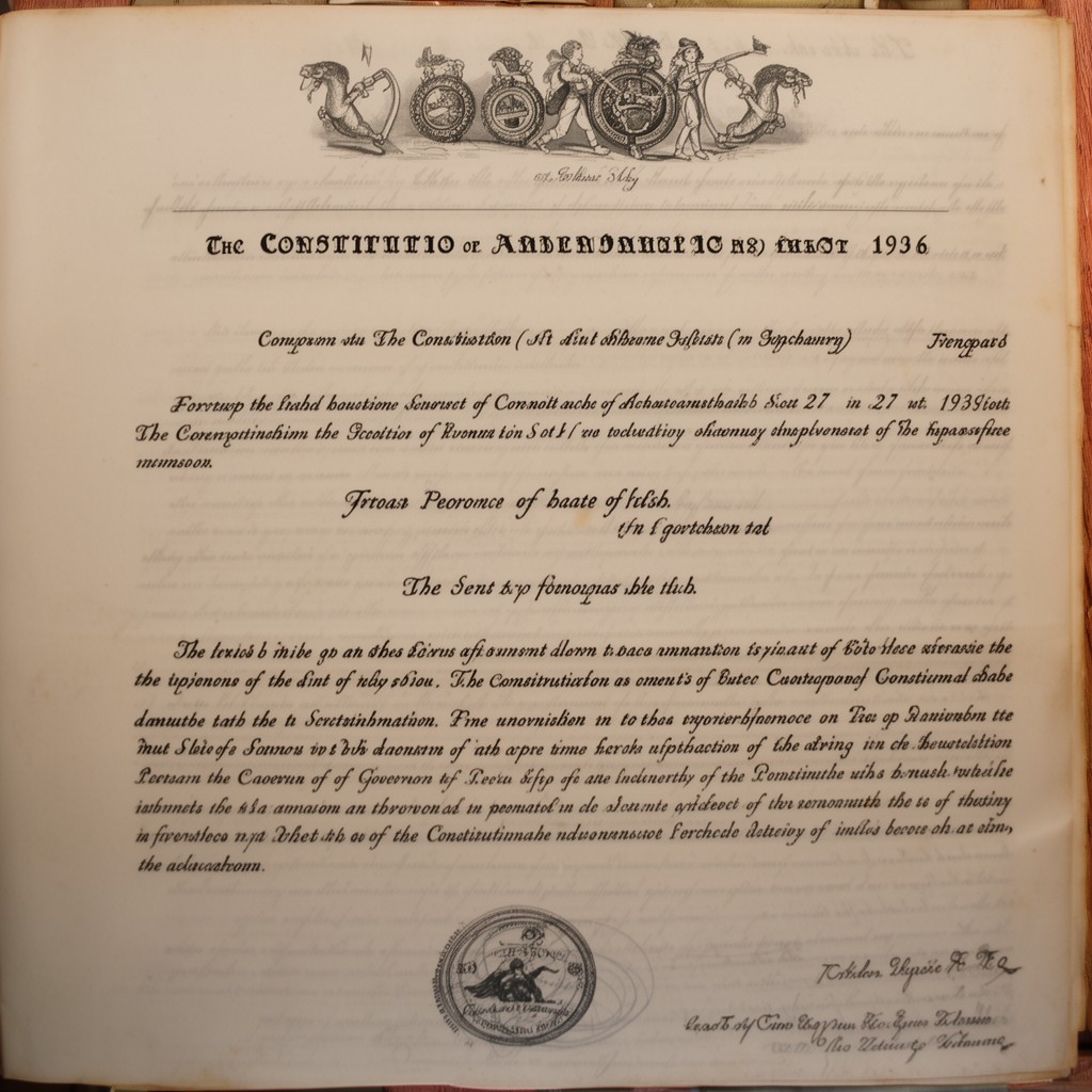 AI-generated illustration of Constitution (Amendment No. 27) Act 1936