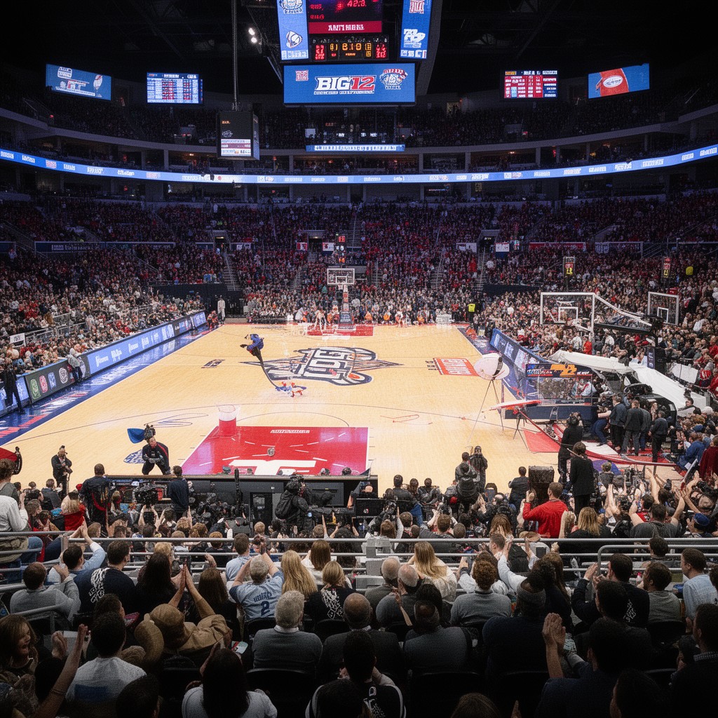 AI-generated illustration of Big 12 Conference men’s basketball tournament (recurring event)