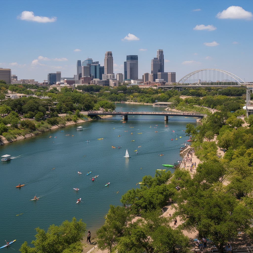 AI-generated illustration of Lady Bird Lake