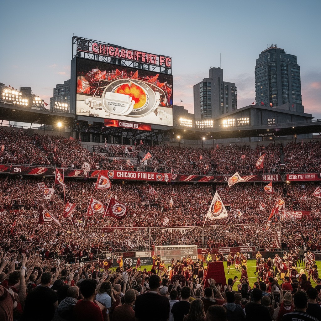 AI-generated illustration of Chicago Fire FC