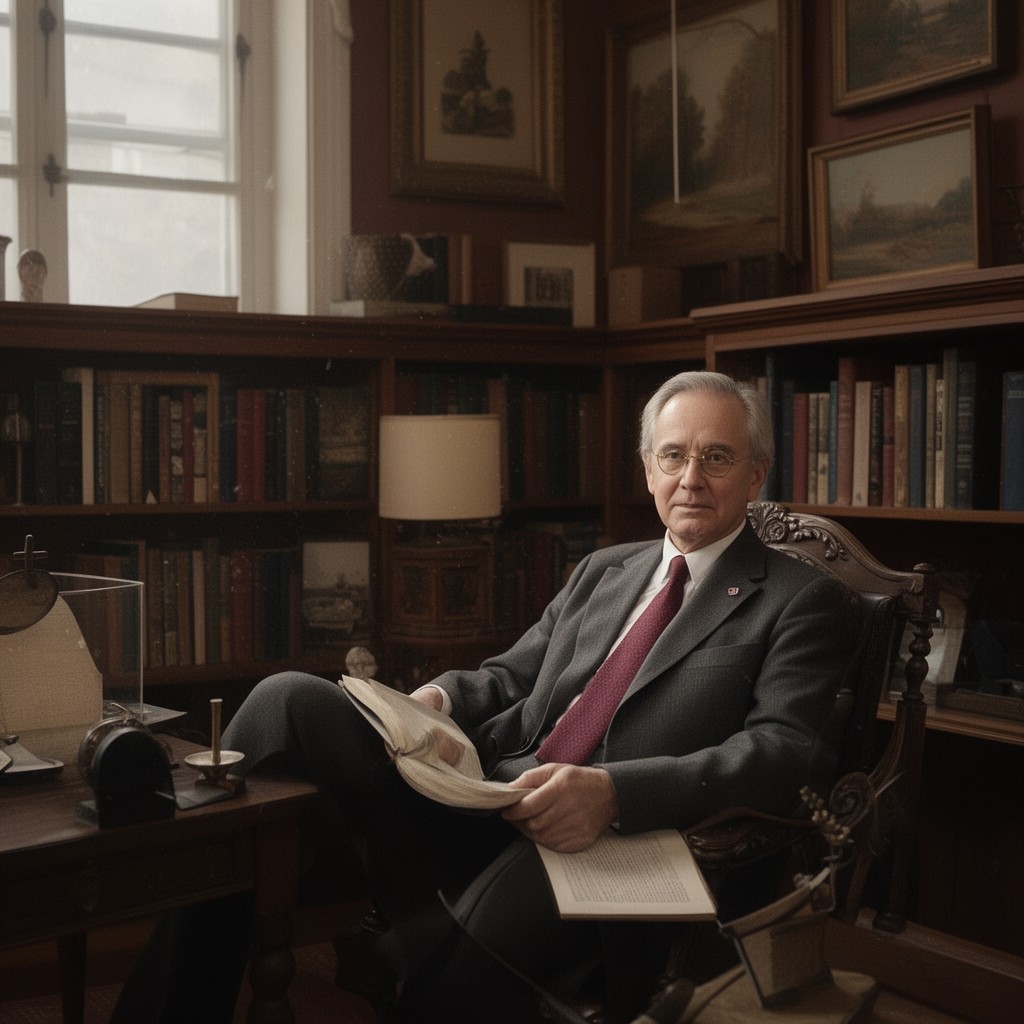 AI-generated illustration of Smith Professor of the History of Fine Arts at Harvard University