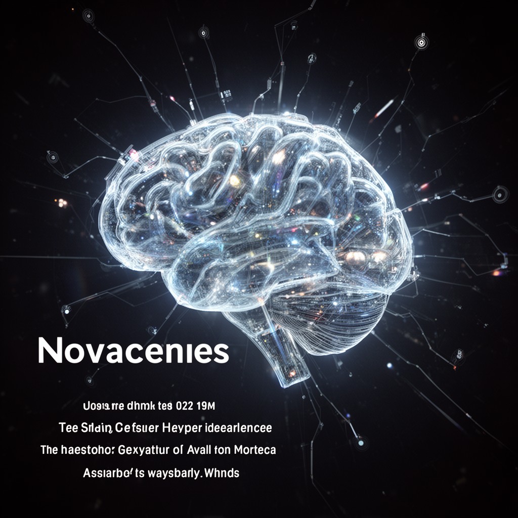AI-generated illustration of Novacene: The Coming Age of Hyperintelligence