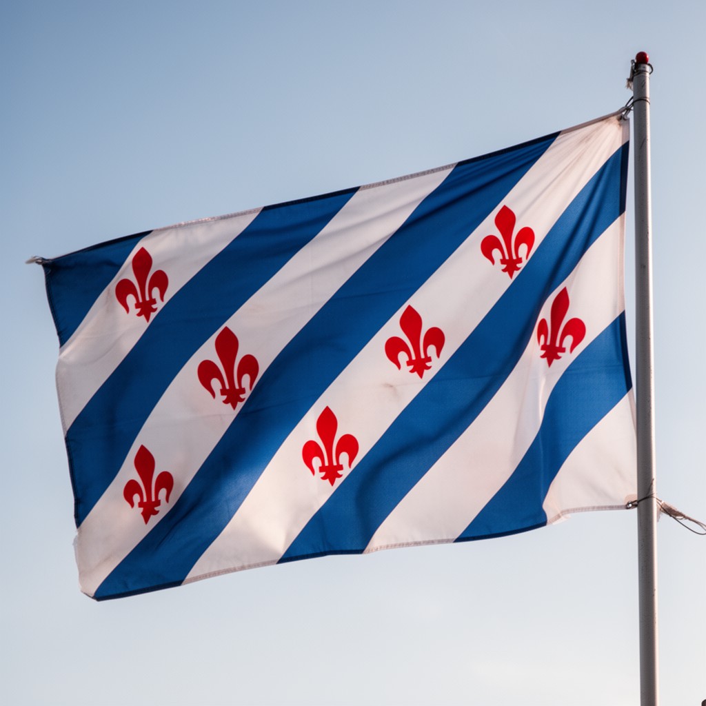 AI-generated illustration of Flag of Friesland