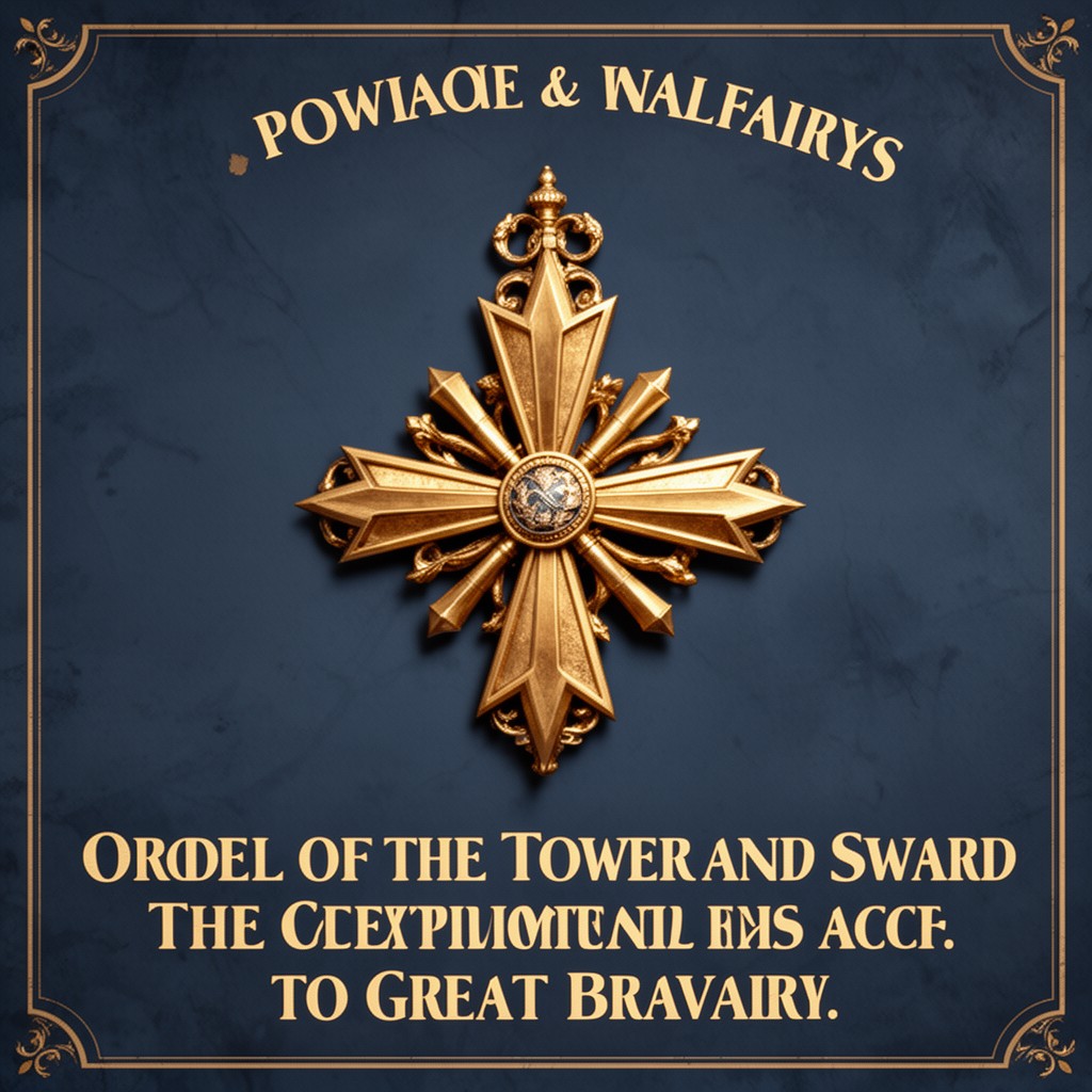 AI-generated illustration of Order of the Tower and Sword