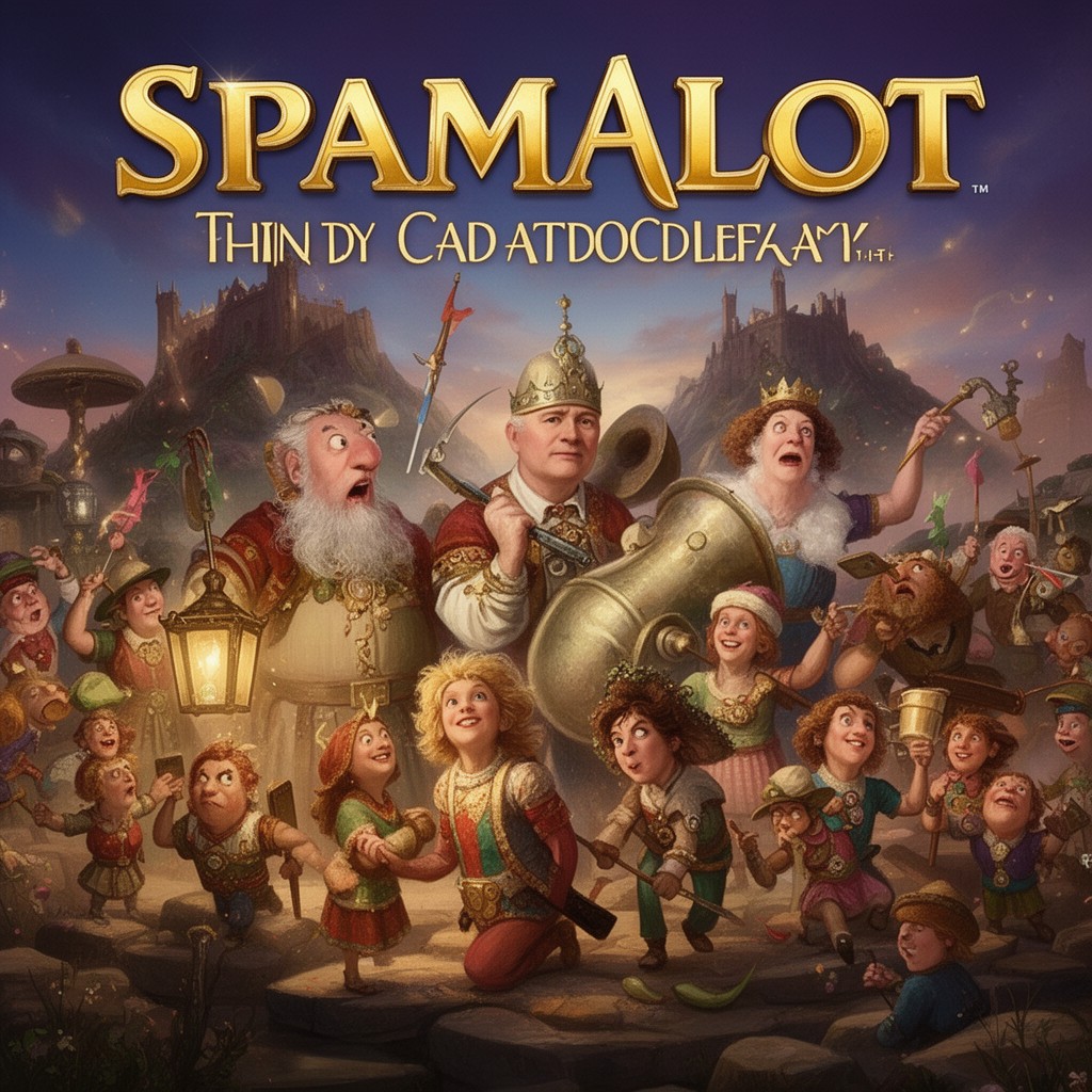AI-generated illustration of Spamalot