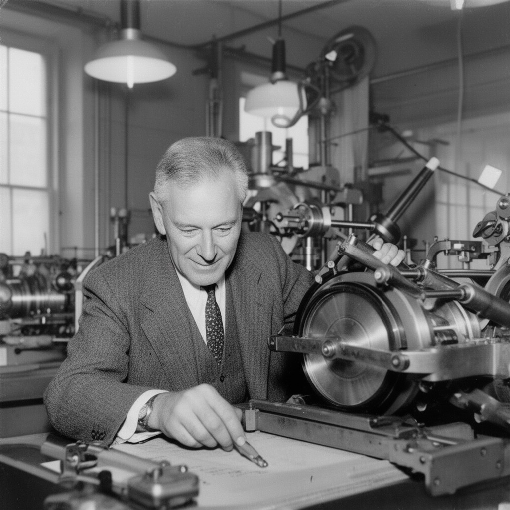 AI-generated illustration of Ernest O. Lawrence