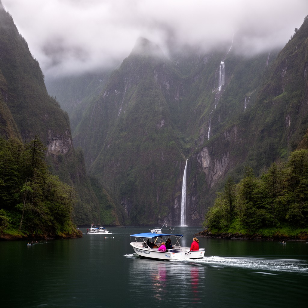 AI-generated illustration of Misty Fjords National Monument (nearby)