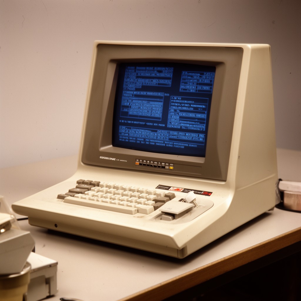 AI-generated illustration of Alto personal computer
