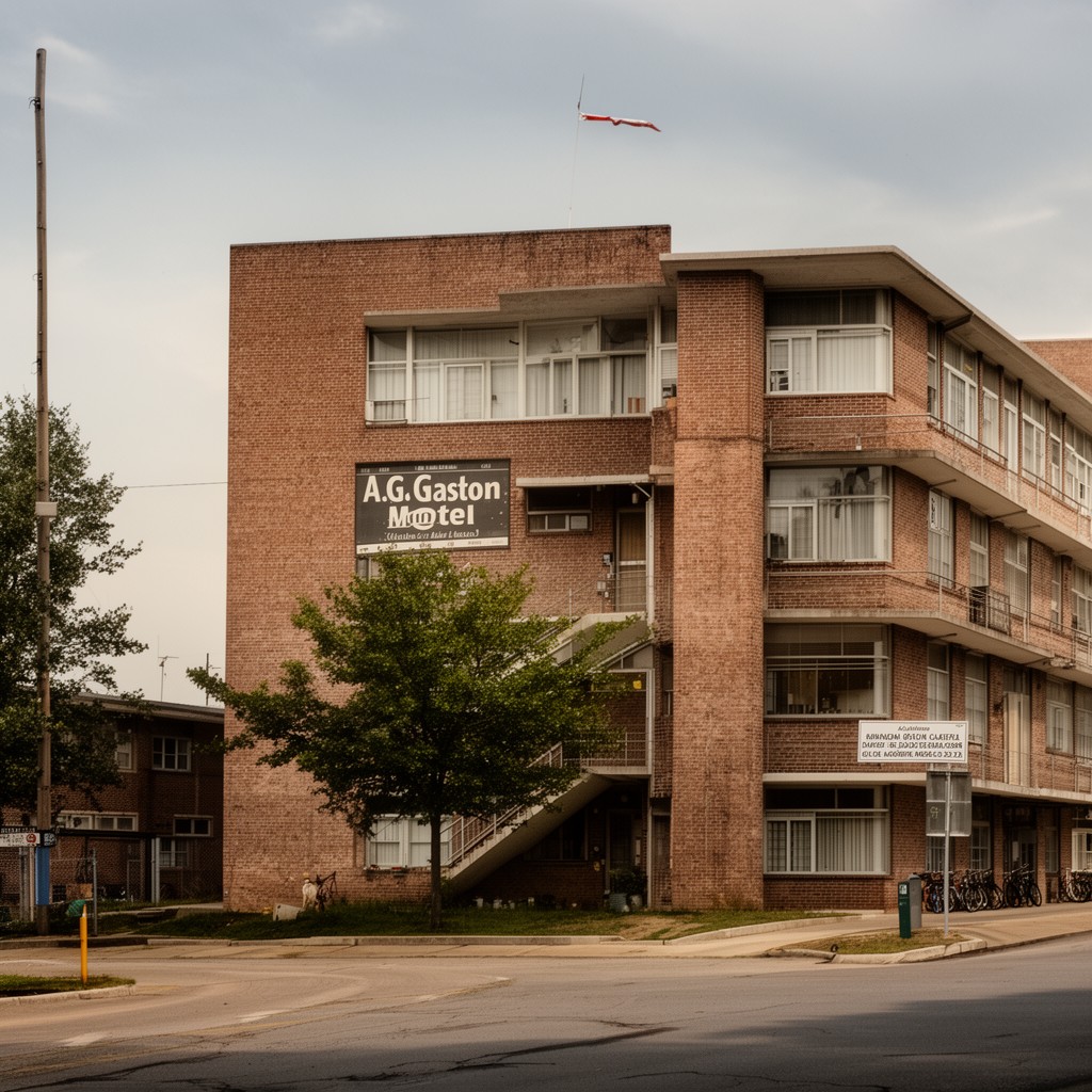 AI-generated illustration of A.G. Gaston Motel