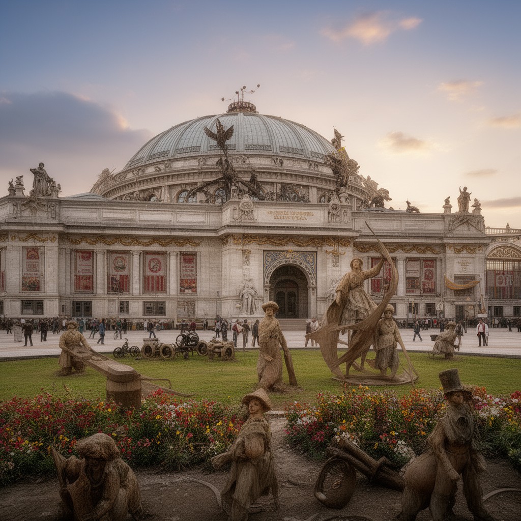 AI-generated illustration of Palace of Agriculture