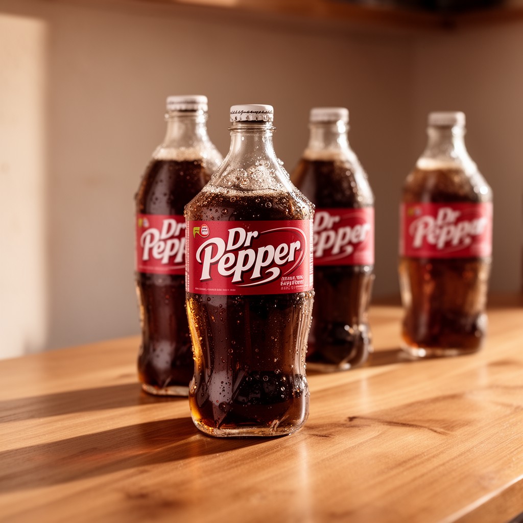 AI-generated illustration of Dr Pepper (wider promotion)