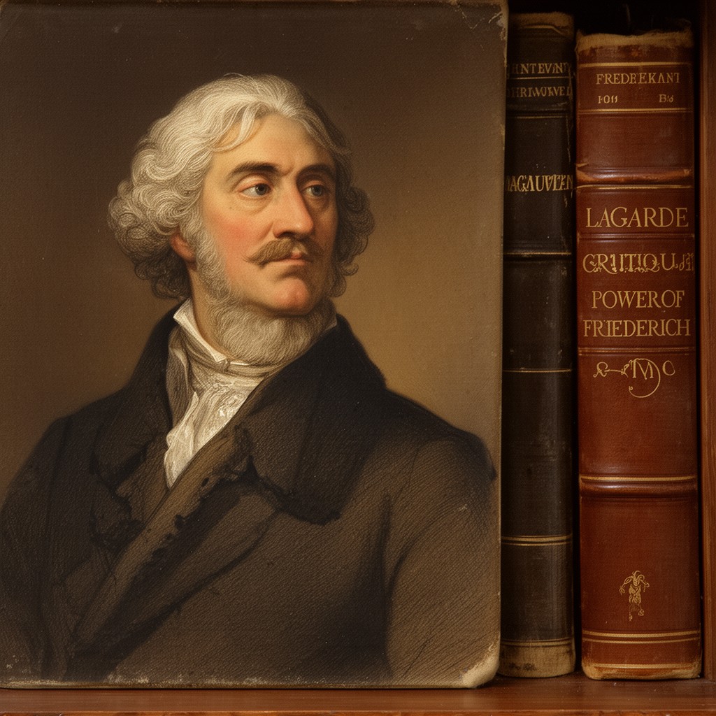 AI-generated illustration of Lagarde and Friederich (first edition)