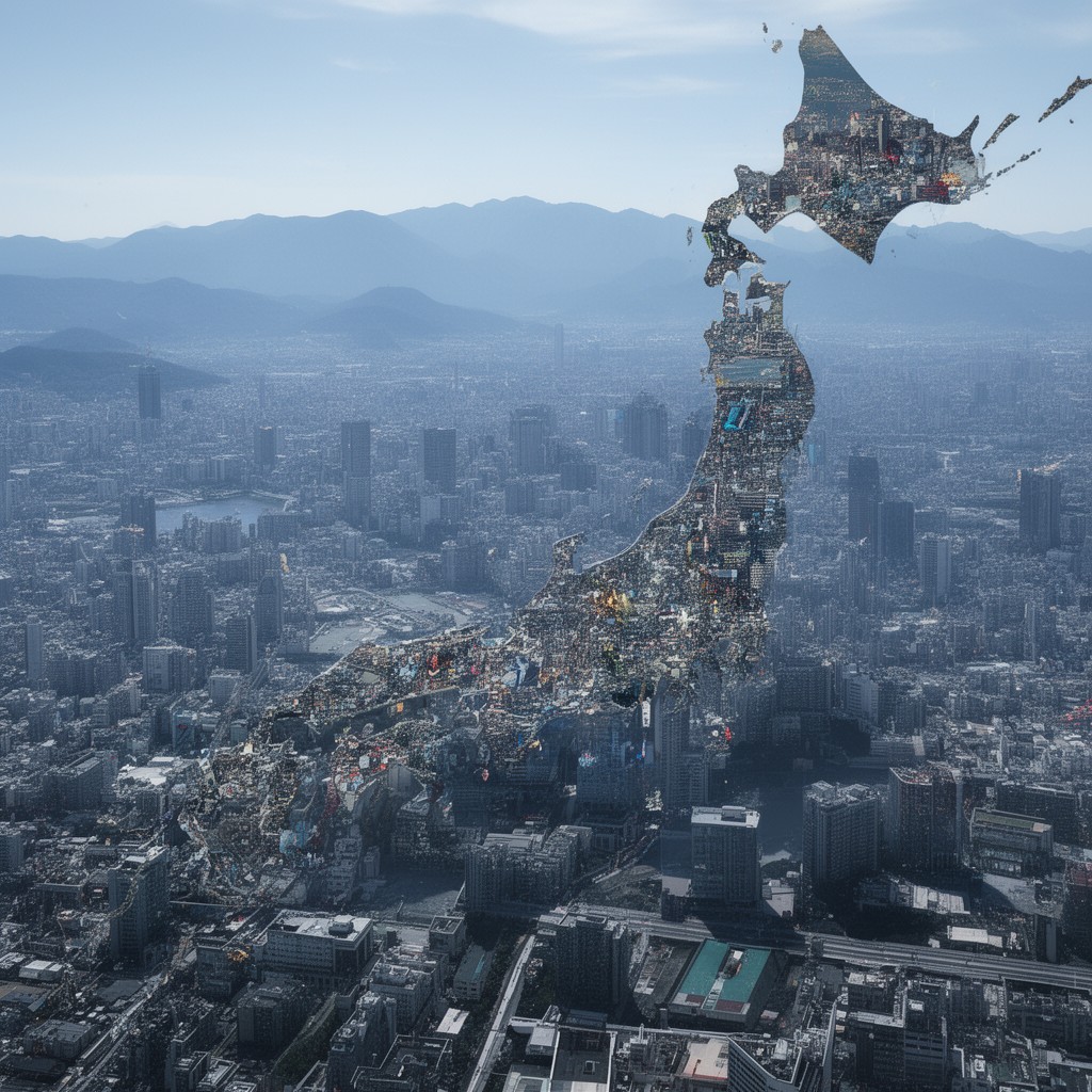 AI-generated illustration of Honshu