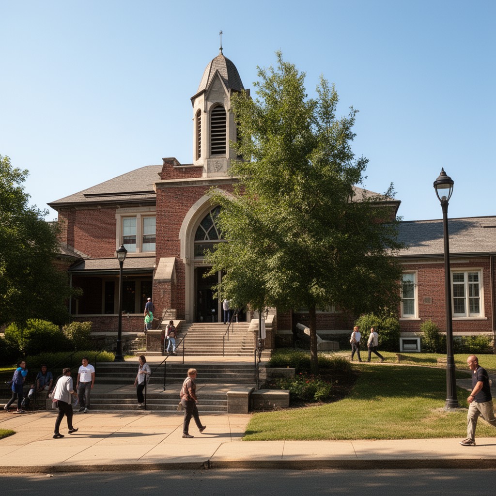 AI-generated illustration of Antioch College