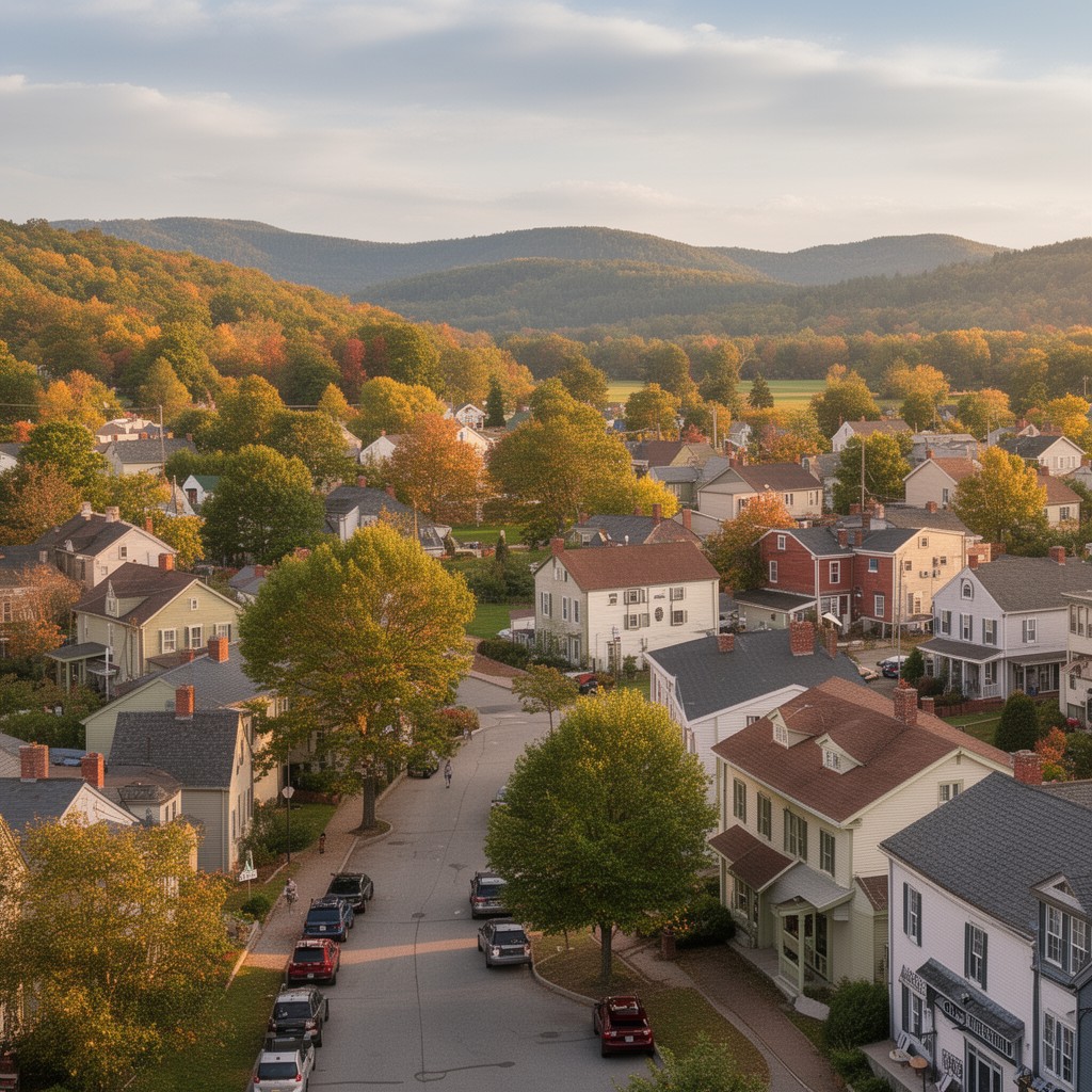 AI-generated illustration of Williamstown, Massachusetts