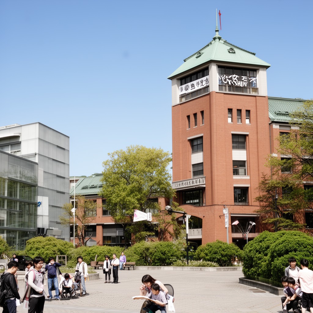 AI-generated illustration of Kyushu University