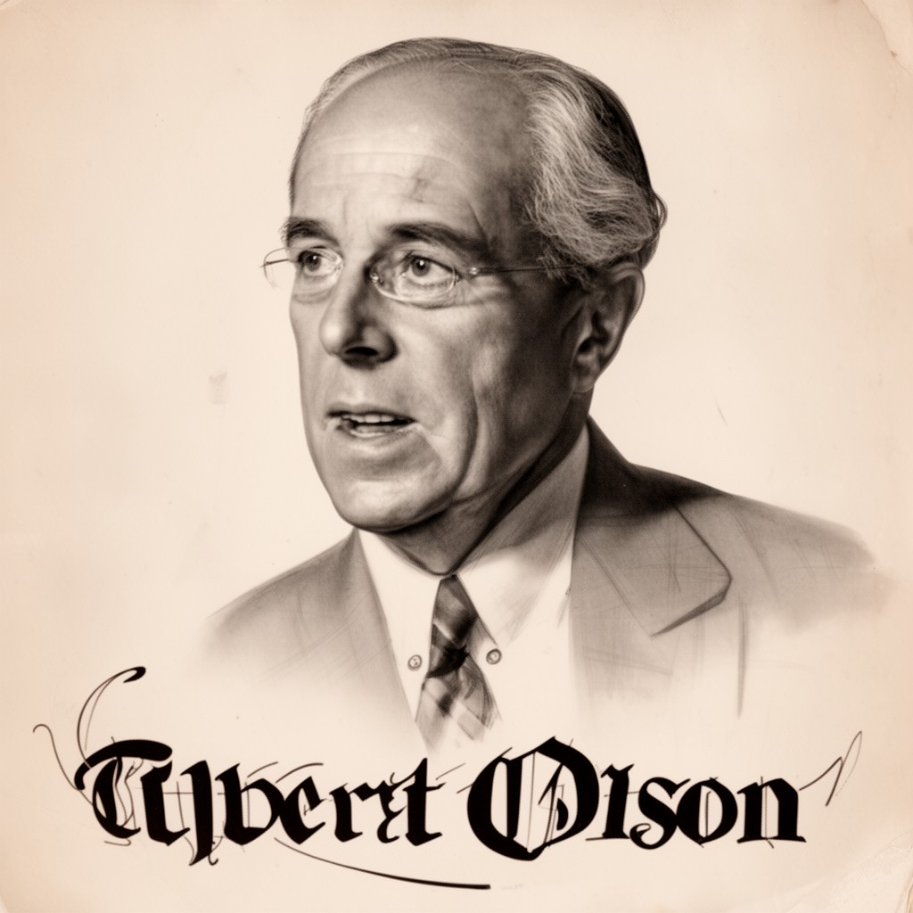 AI-generated illustration of Culbert Olson