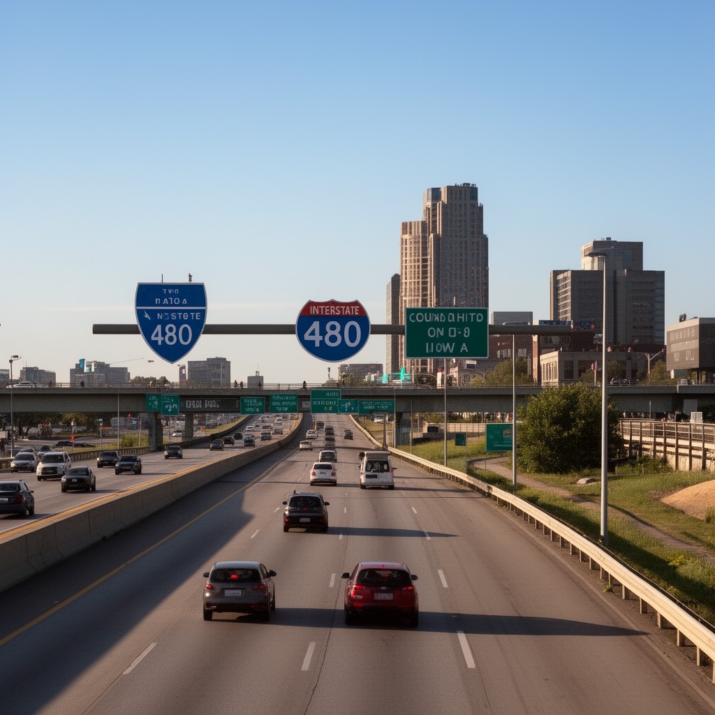 AI-generated illustration of Interstate 480