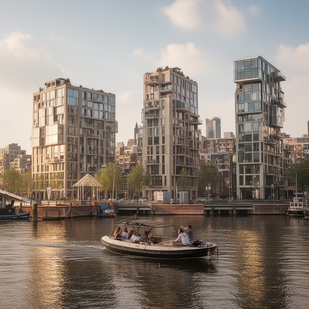 AI-generated illustration of Oosterdokseiland