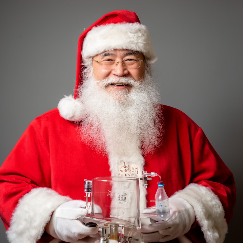 AI-generated illustration of Santa J. Ono