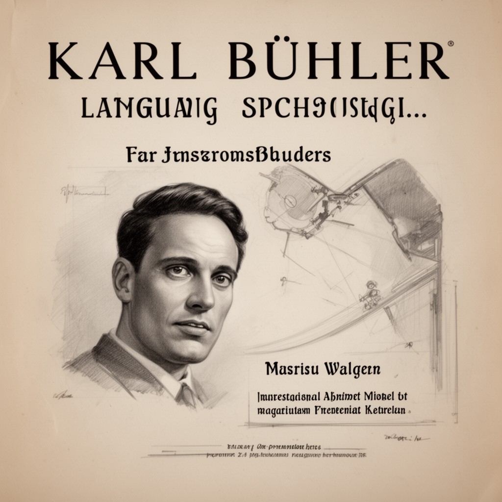 AI-generated illustration of Karl Bühler