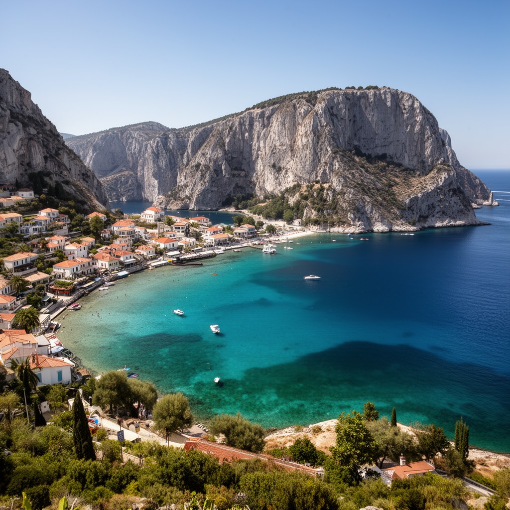 AI-generated illustration of Kefalonia