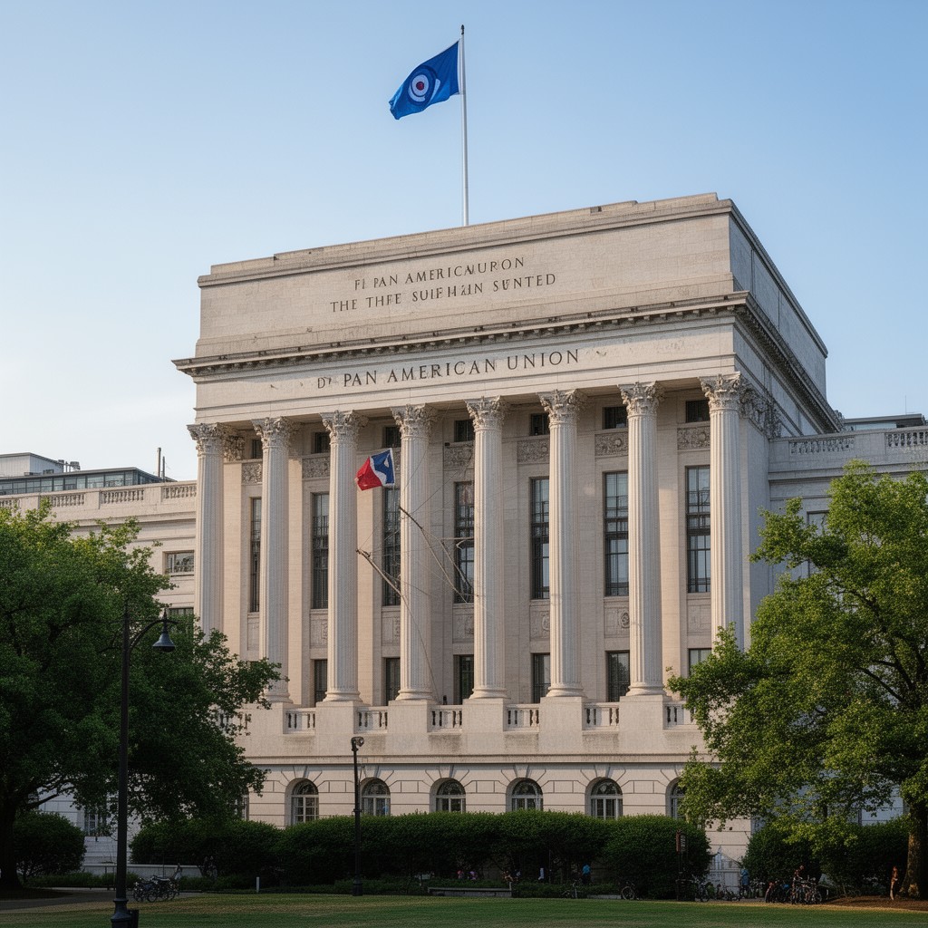 AI-generated illustration of Pan American Union Building