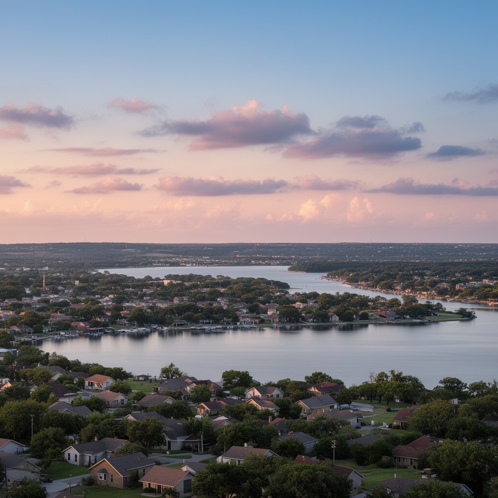 AI-generated illustration of Town of Oak Point, Texas
