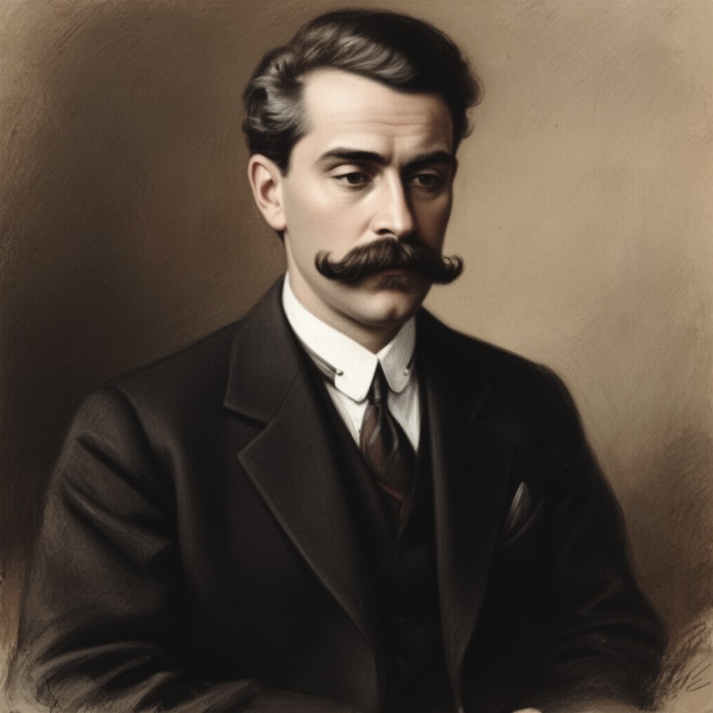 AI-generated illustration of Tevfik Fikret